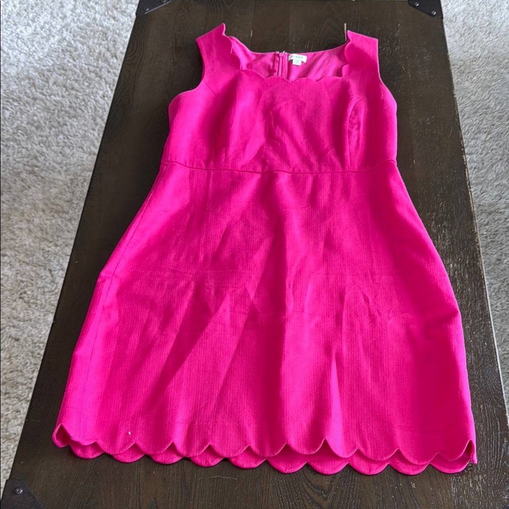 J. Crew Pink Midi Dress